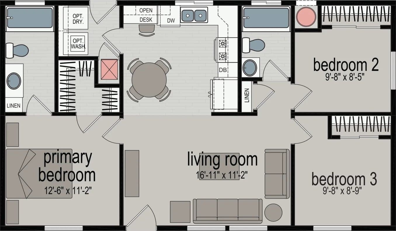 Tomales bay floor plan cropped home features