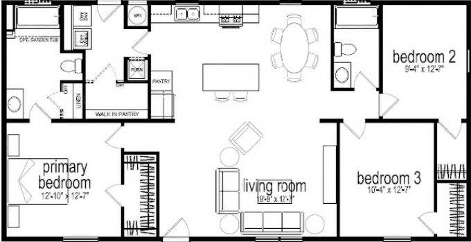 Fremont 6223 floor plan home features