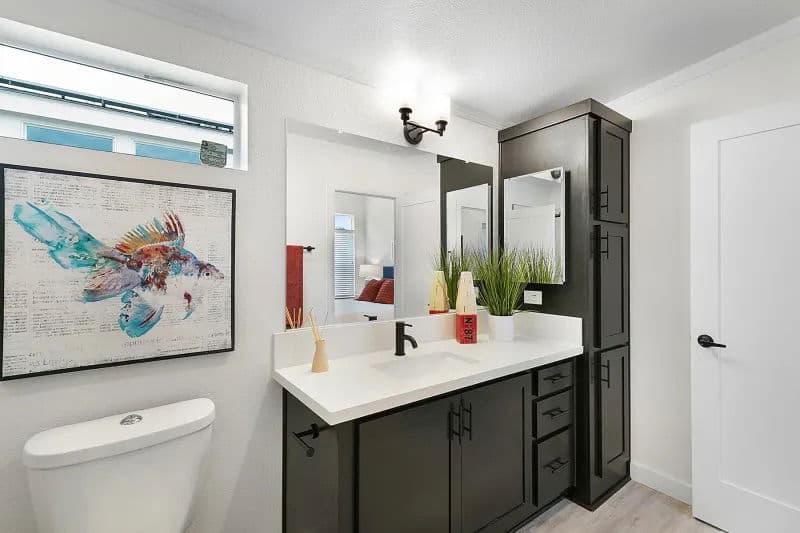 Crystal cove bathroom and interior home features